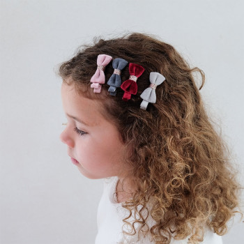 Mimi & Lula Christmas Velvet Bow 4'lü Toka