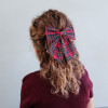 Mimi & Lula Tartan Agnes Bow 2'li Toka - Red - 172074-14 - 5061064830984