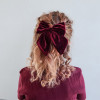 Mimi & Lula Tartan Agnes Bow 2'li Toka - Red - 172074-14 - 5061064830984