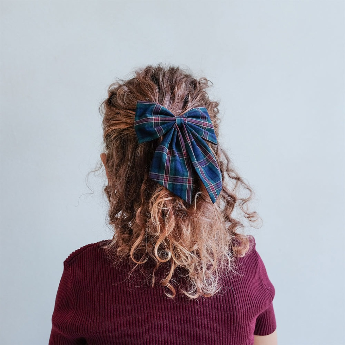 Mimi & Lula Tartan Agnes Bow 2'li Toka - Green - 5061064830991 Mimi & Lula Tartan Agnes Bow 2'li Toka - Green - 172075-17 - 5061064830991