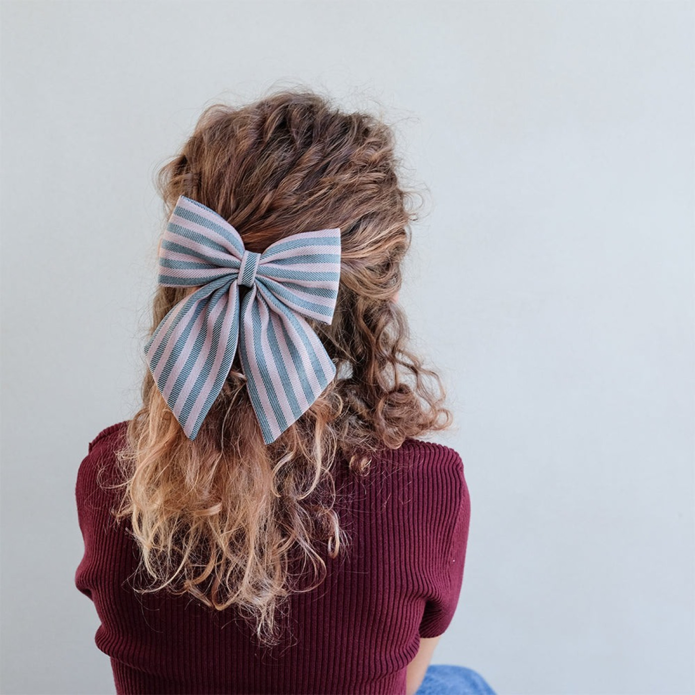 Mimi & Lula Stripe Agnes Bow 2'li Toka - 5061064831004 Mimi & Lula Stripe Agnes Bow 2'li Toka - ST00990 - 5061064831004