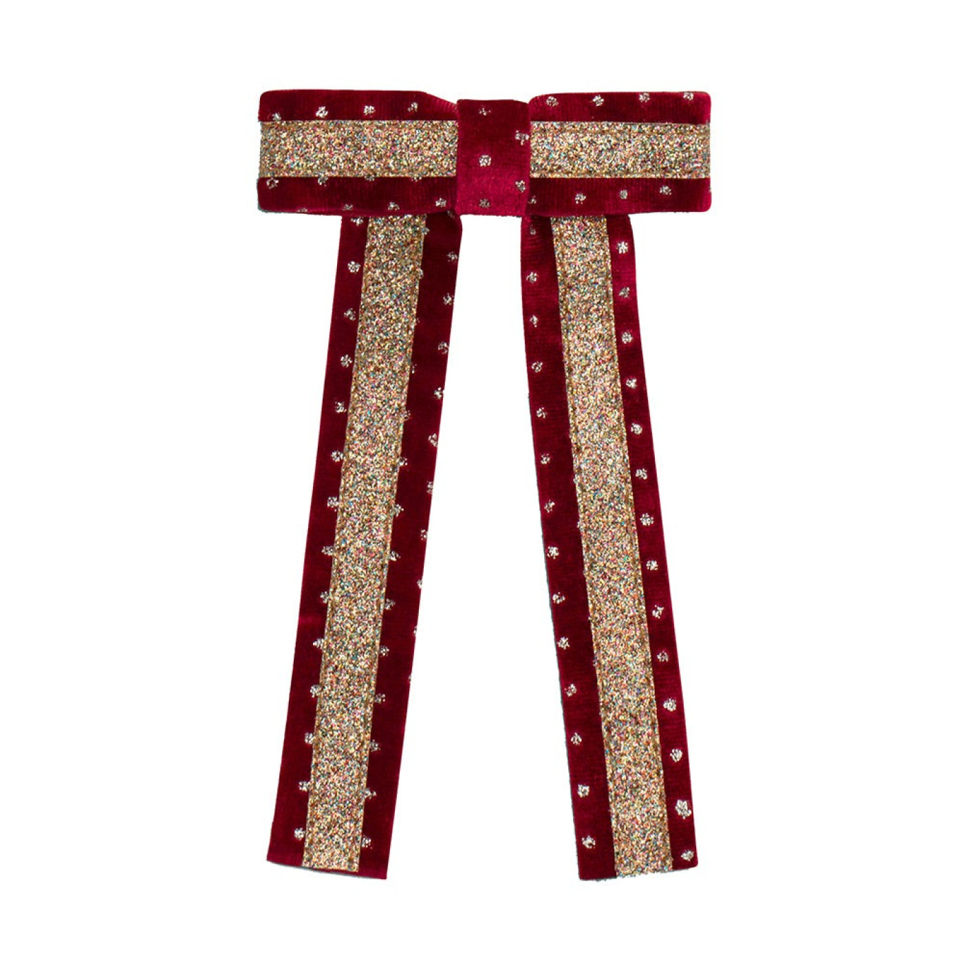 Mimi & Lula Circus Glitter Bow Toka - Red - 5061064830687 Mimi & Lula Circus Glitter Bow Toka - Red - ST00989 - 5061064830687