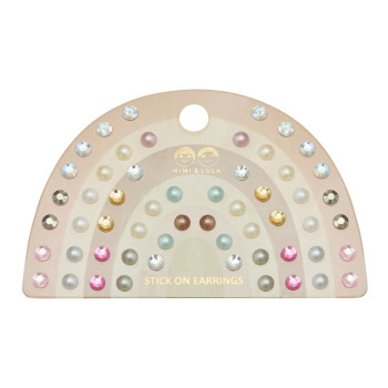 Mimi & Lula Pink Gem & Pearl Sticker Küpe