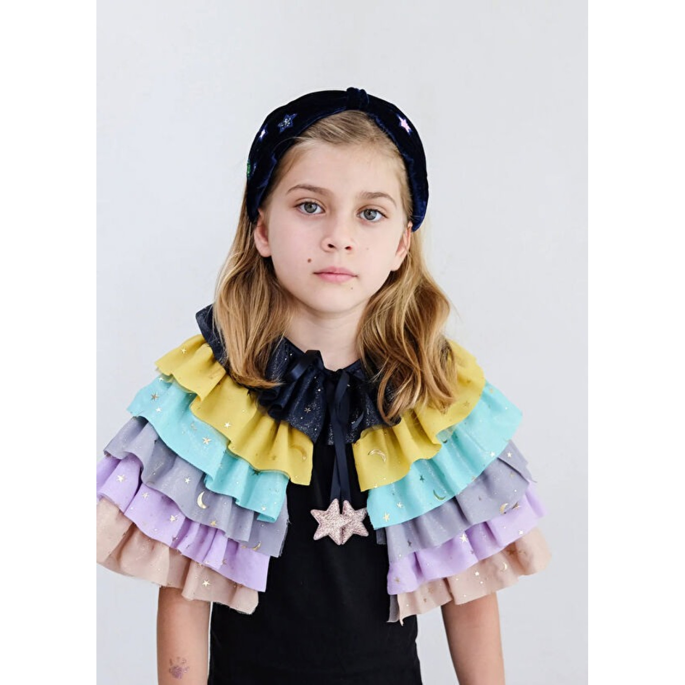 Mimi & Lula - Rainbow Ruffle Pelerin - 135035-23 - 5060925055238