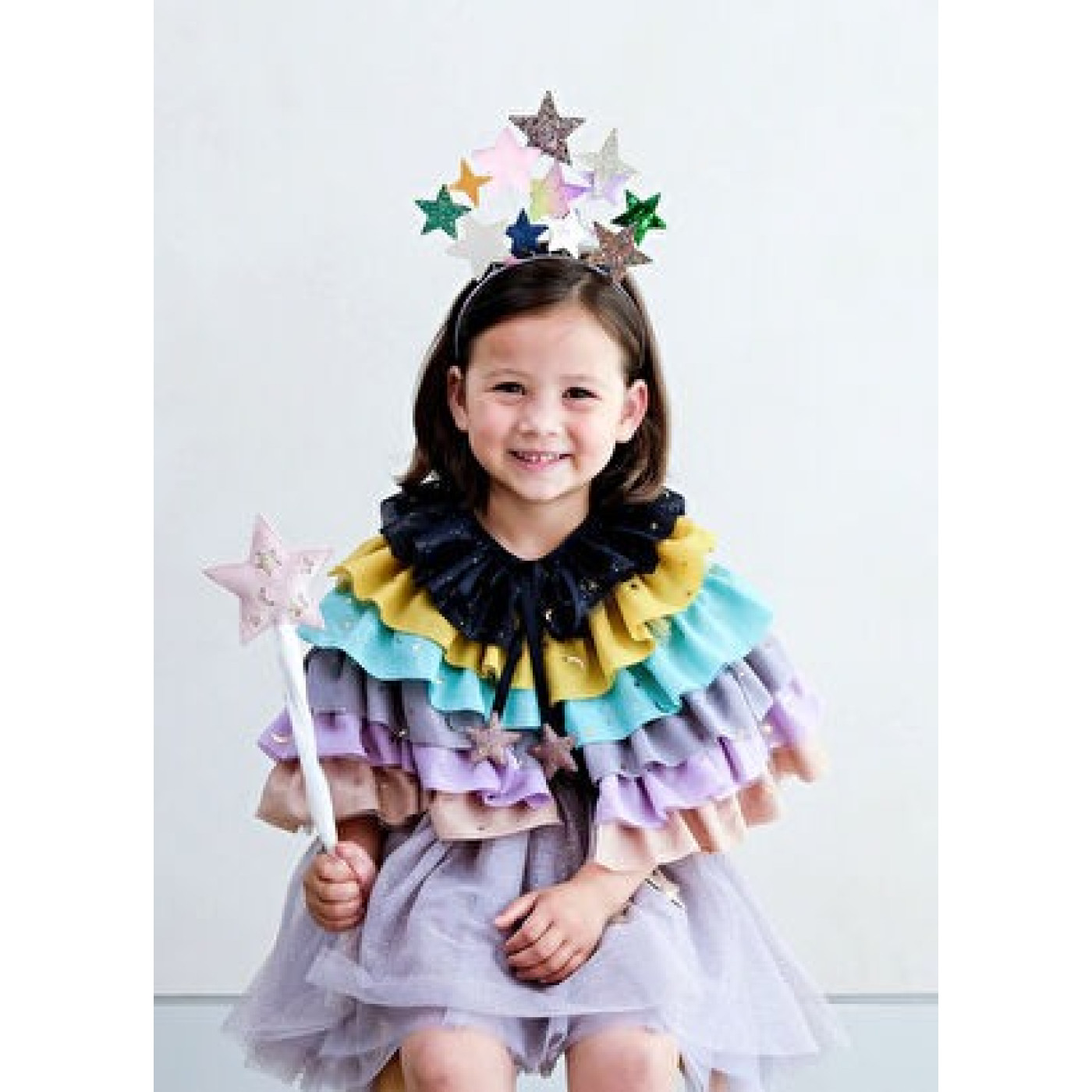 Mimi & Lula - Rainbow Ruffle Pelerin - 135035-23 - 5060925055238