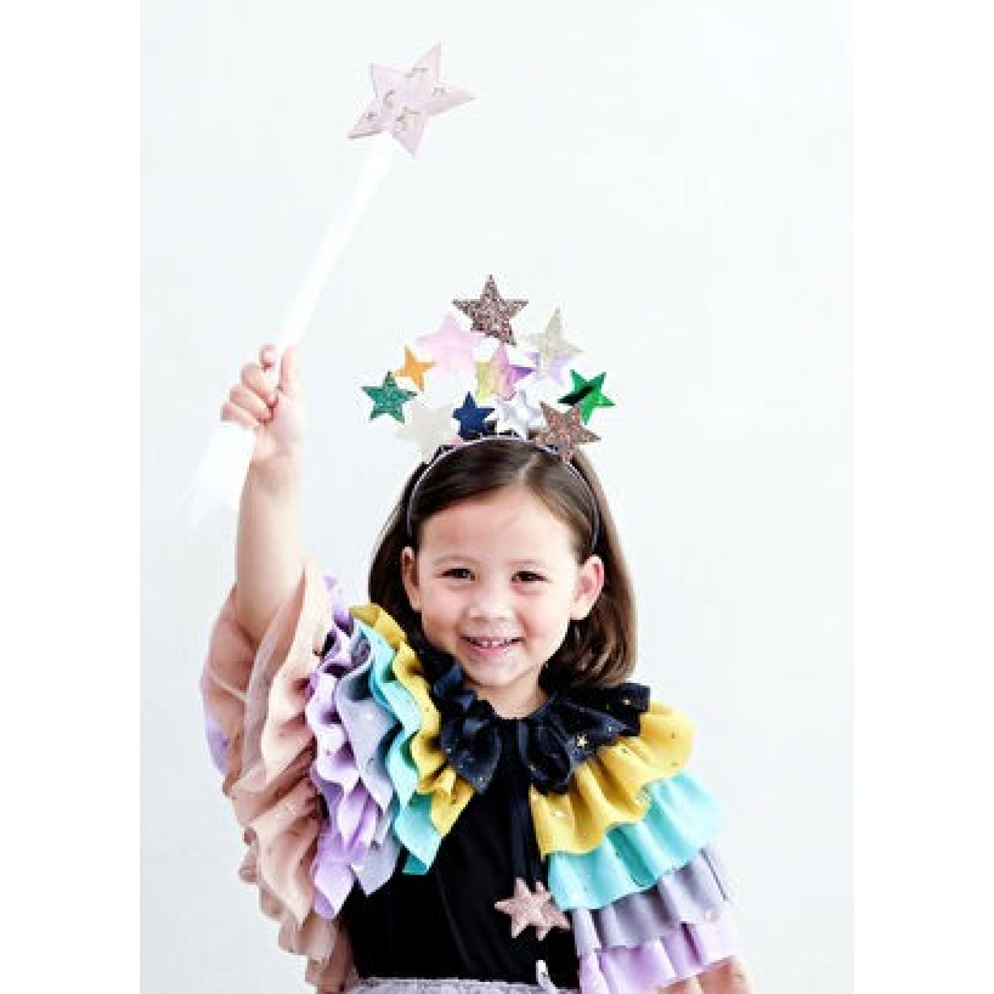 Mimi & Lula - Rainbow Ruffle Pelerin - 135035-23 - 5060925055238
