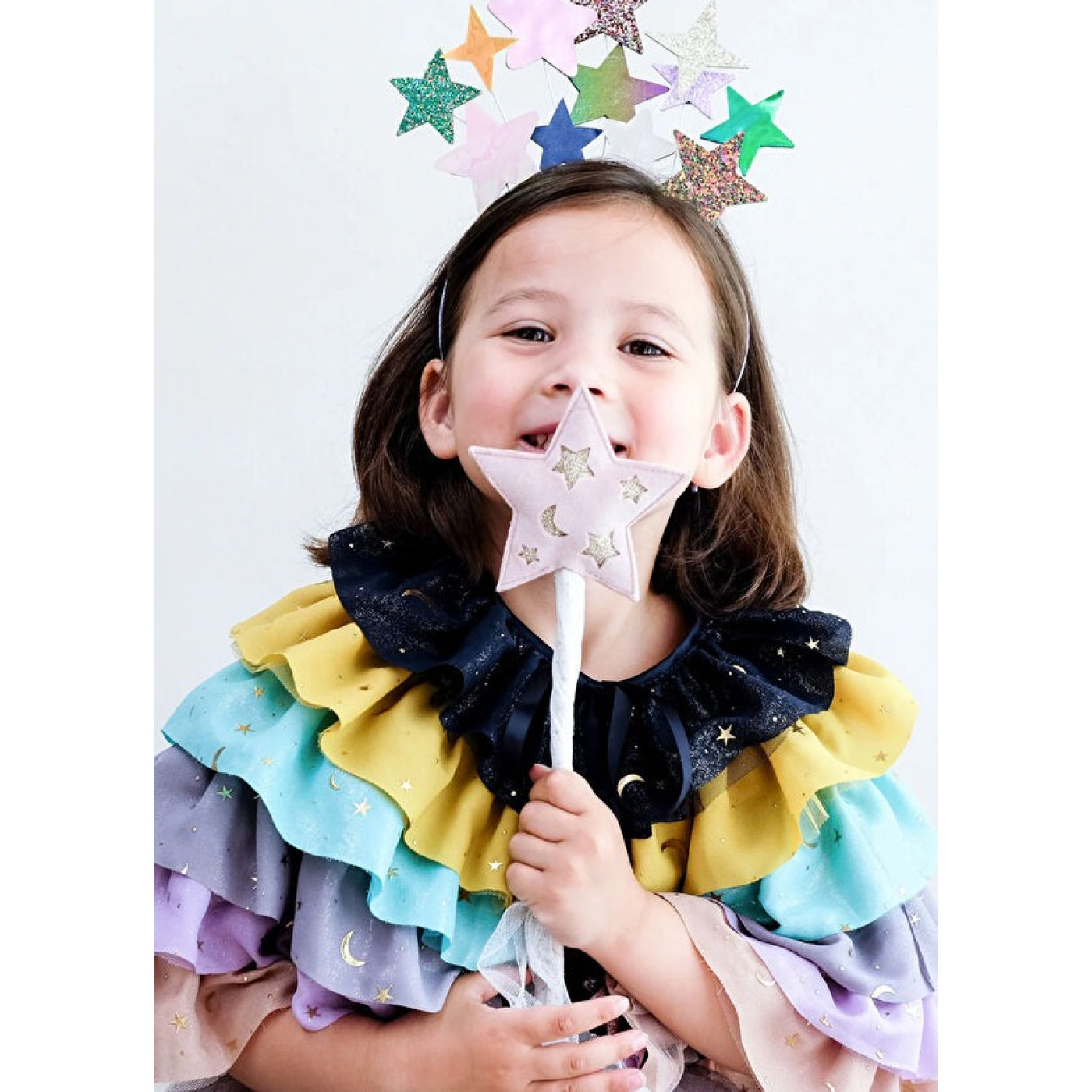 Mimi & Lula - Rainbow Ruffle Pelerin - 135035-23 - 5060925055238