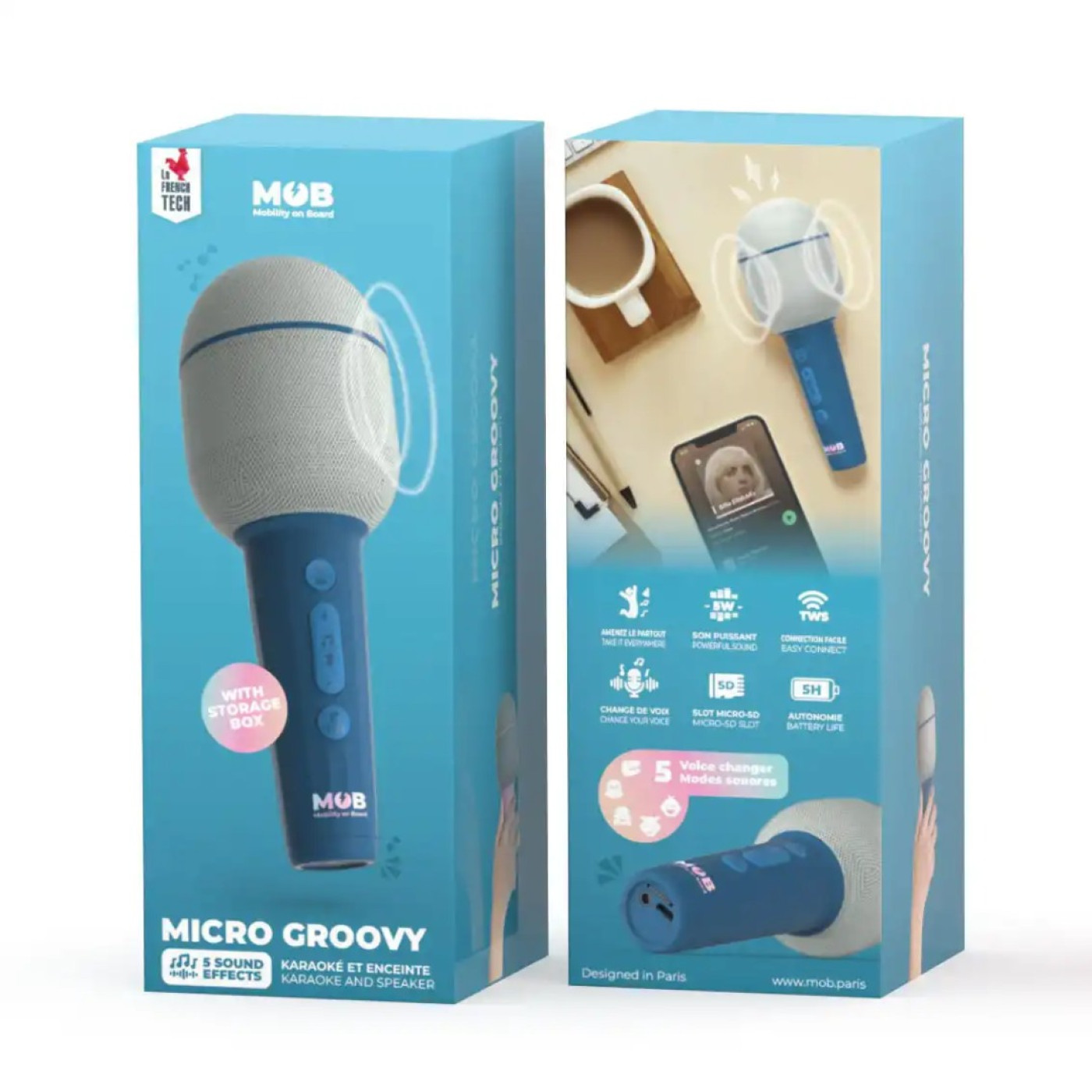 5 Farklı Eğlenceli Ses Efektli Karaoke Mikrofon ve Bluetooth Hoparlör - Mavi - 3701613300712 5 Farklı Eğlenceli Ses Efektli Karaoke Mikrofon ve Bluetooth Hoparlör - Mavi - ST01000 - 3701613300712
