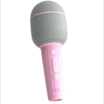 5 Farklı Eğlenceli Ses Efektli Karaoke Mikrofon ve Bluetooth Hoparlör - Pembe 5 Farklı Eğlenceli Ses Efektli Karaoke Mikrofon ve Bluetooth Hoparlör - Pembe