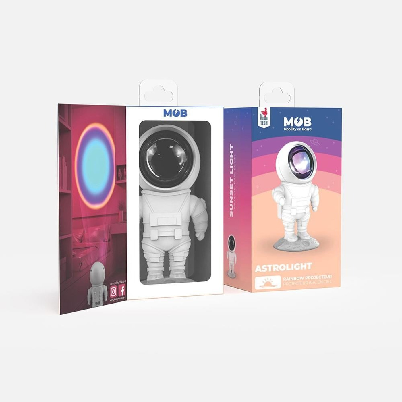 MOB Astronot Projeksiyon Gece Lambası // Mavi - 3701365602560 - 3701365602560