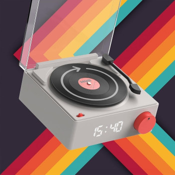 MOB Retro Pikap Bluetooth Hoparlör ve Çalar Saat // Gri MOB Retro Pikap Bluetooth Hoparlör ve Çalar Saat // Gri