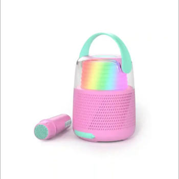 Mob - Retro 5 Farklı Ses Efektli, Mikrofonlu Karaoke - Pembe