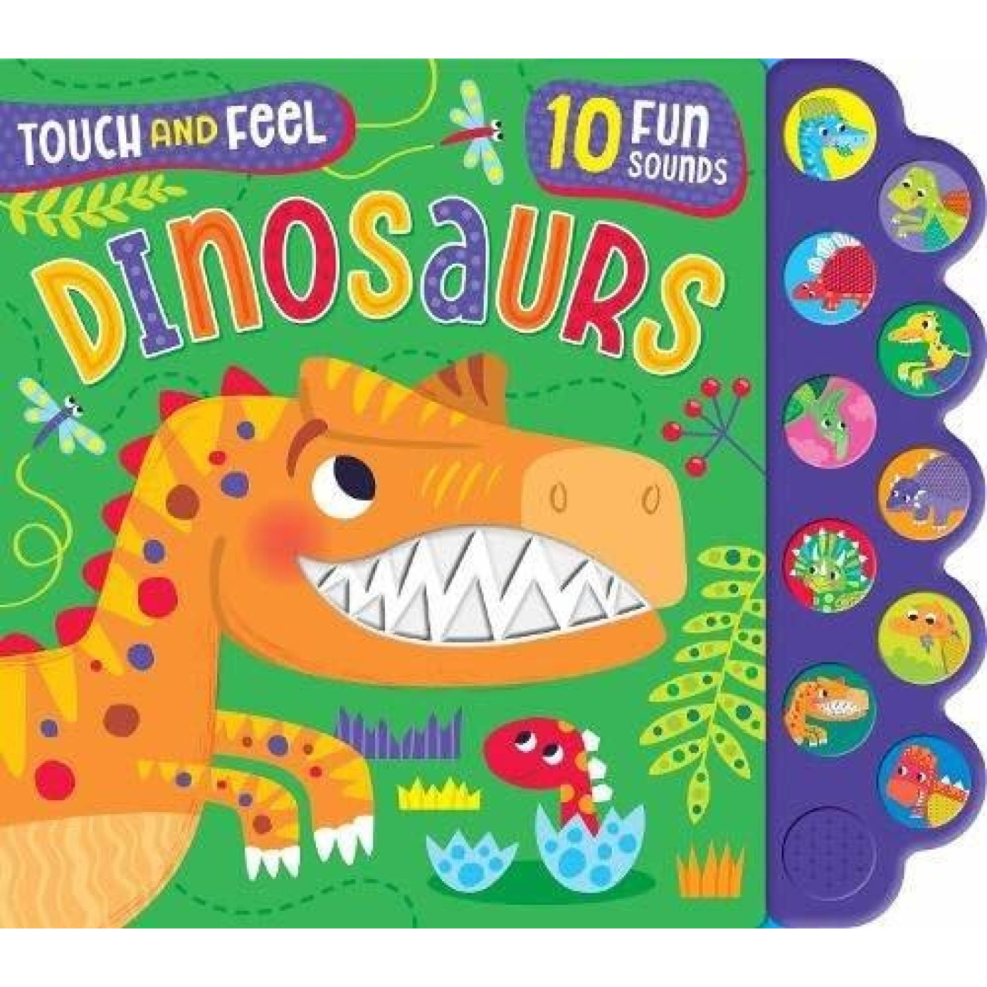10 Fun Sounds Touch and Feel: Dinosaurs - 9781835092118 - 9781835092118