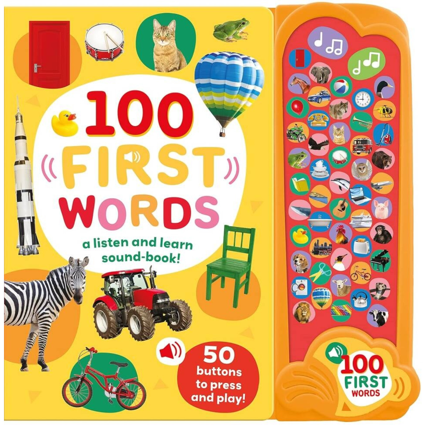 100 First Words (50 Button Photo Sound Book) - 9781839239489 - 9781839239489