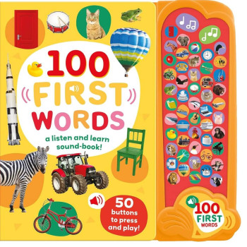 100 First Words (50 Button Photo Sound Book)