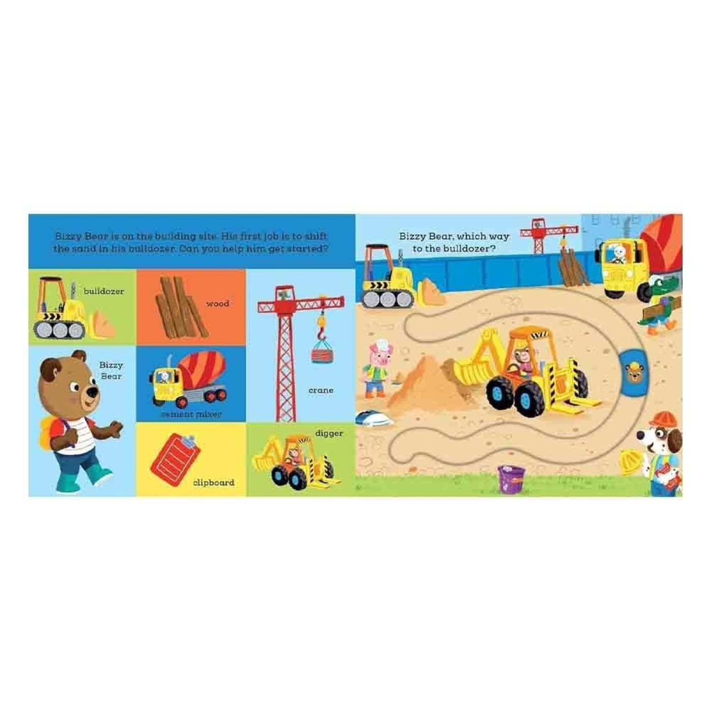 Nosy Crow - Bizzy Bear - Find and Follow On the Building Site