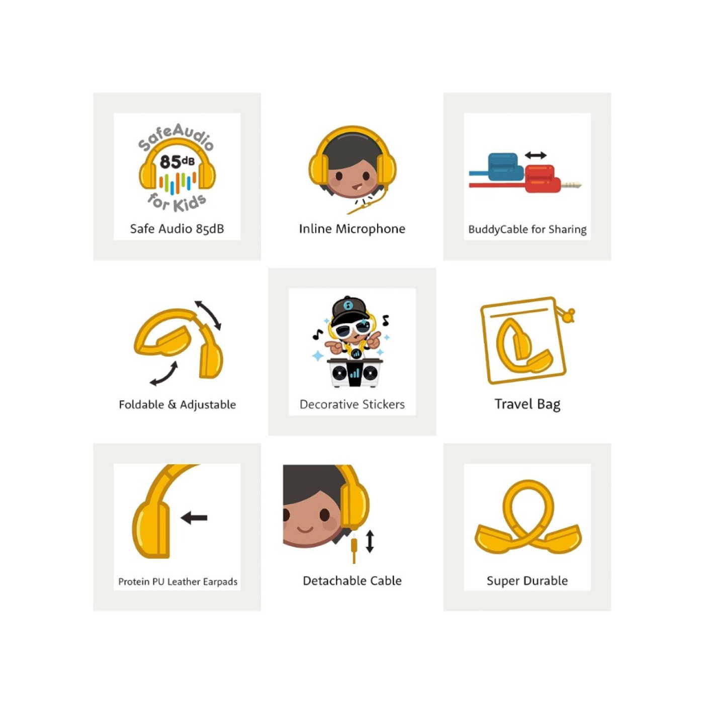 Buddyphones Explore+ - Kulak Üstü Kulaklık - 4897111740118 Buddyphones Explore+ - Kulak Üstü Kulaklık - ST01111 - 4897111740118