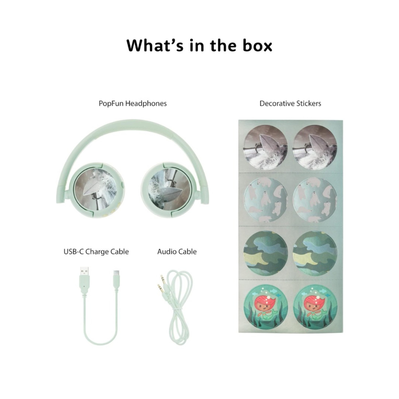 Buddyphones POPFun - Kulak Üstü Kulaklık Yeşil - 4897111741023 Buddyphones POPFun - Kulak Üstü Kulaklık Yeşil - ST01115 - 4897111741023