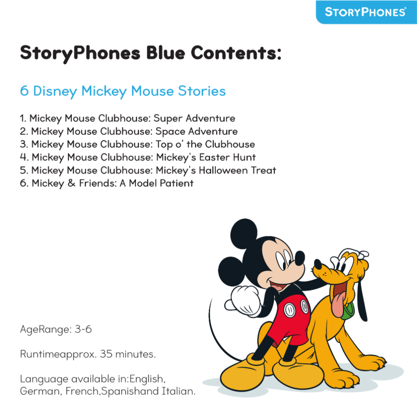 StoryPhones Disney - Kulak Üstü Kulaklık Mavi - 4897111740668 StoryPhones Disney - Kulak Üstü Kulaklık Mavi - ST01113 - 4897111740668