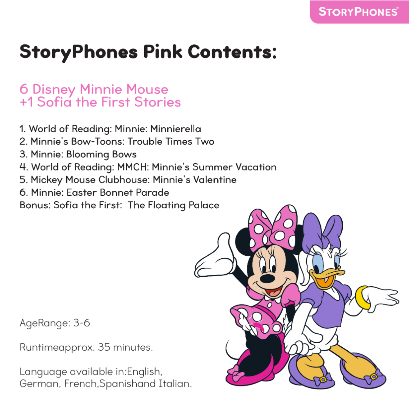 StoryPhones Disney - Kulak Üstü Kulaklık - 4897111740651 StoryPhones Disney - Kulak Üstü Kulaklık - ST01112 - 4897111740651