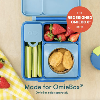 Omiebox Bento Kutusu İç Bölme Kapları 2Li Mavi Ve Lime Yeşili