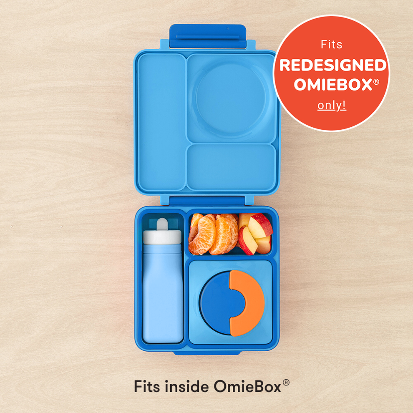 Omiebox - OmieBottle BPAsız Silikon Suluk Mavi Omiebox - OmieBottle BPAsız Silikon Suluk Mavi