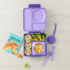 Omiebox - OmiePod Lila Silikon Çatal ve Kaşık Seti Omiebox - OmiePod Lila Silikon Çatal ve Kaşık Seti