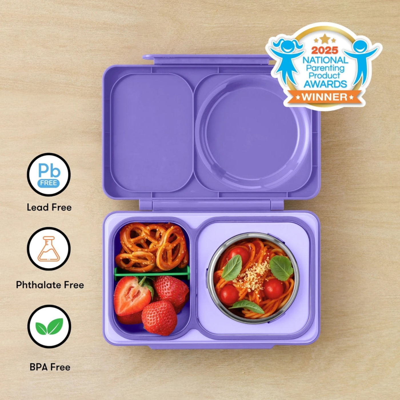 Omiebox - UP Isı Yalıtımlı 2. Nesil Galaksi Moru Bento Yemek Kutusu Omiebox - UP Isı Yalıtımlı 2. Nesil Galaksi Moru Bento Yemek Kutusu