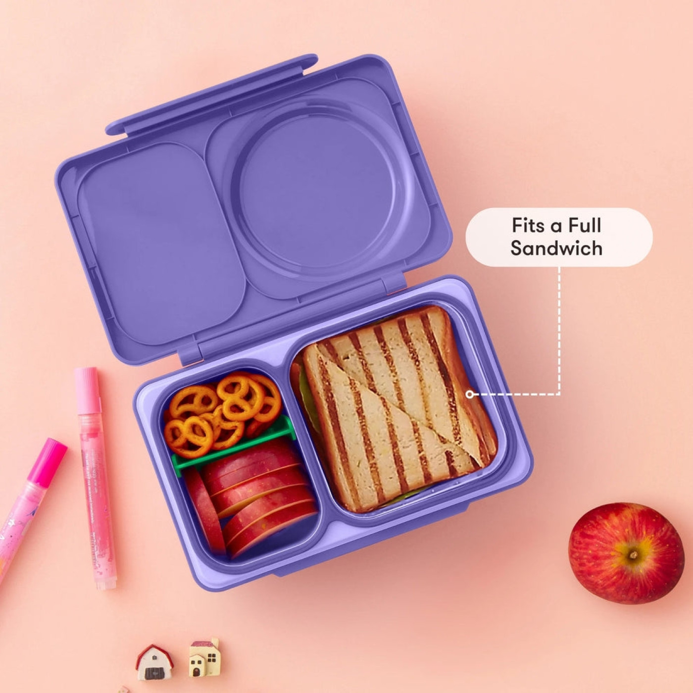 Omiebox - UP Isı Yalıtımlı 2. Nesil Galaksi Moru Bento Yemek Kutusu Omiebox - UP Isı Yalıtımlı 2. Nesil Galaksi Moru Bento Yemek Kutusu
