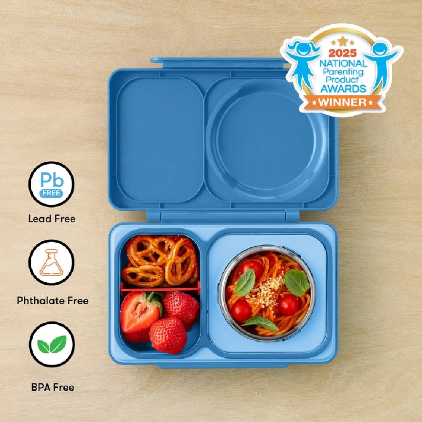 Omiebox UP 2. Nesil Kozmik Mavi Isı Yalıtımlı Bento Yemek Kutusu