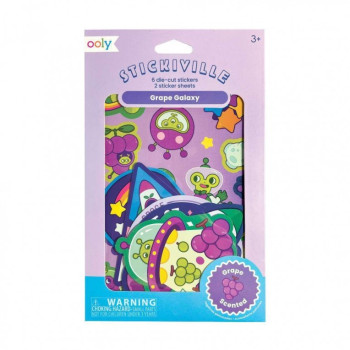 Ooly - Stickiville Kokulu Çıkartma Seti - Galaxy Grape Ooly - Stickiville Kokulu Çıkartma Seti - Galaxy Grape