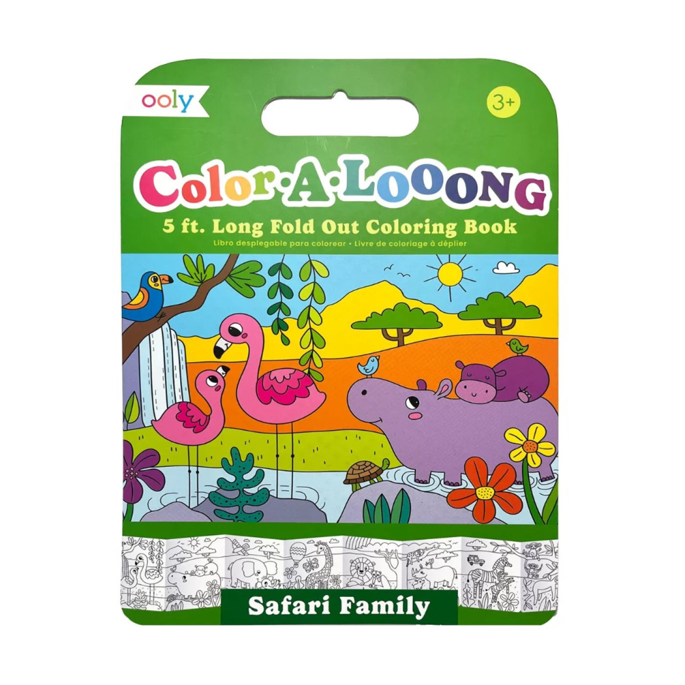 Ooly Color-A-Looong: Fold Out Boyama Kitabı - Safari Family - 810104681858 Ooly Color-A-Looong: Fold Out Boyama Kitabı - Safari Family - 118-310 - 810104681858