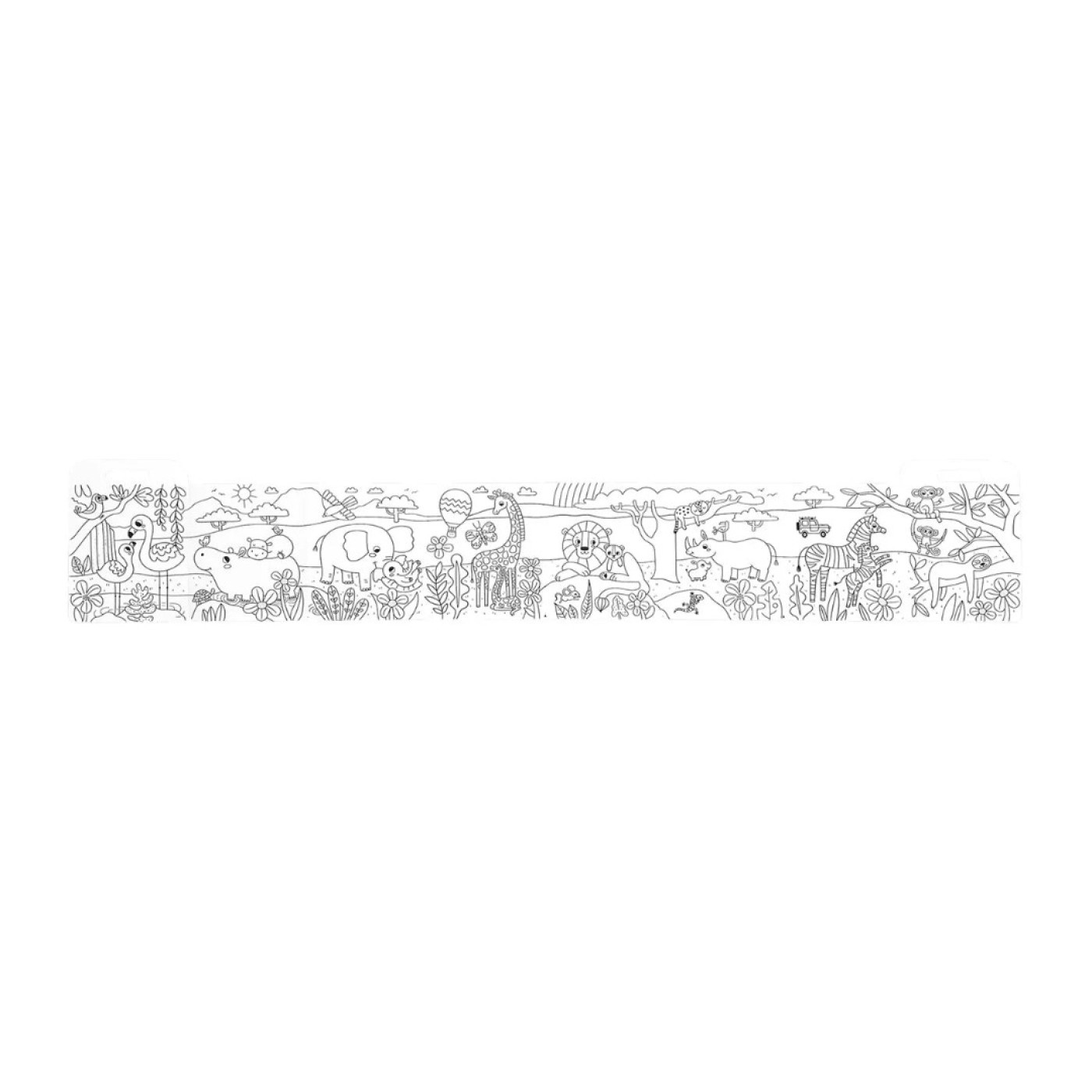 Ooly Color-A-Looong: Fold Out Boyama Kitabı - Safari Family - 810104681858 Ooly Color-A-Looong: Fold Out Boyama Kitabı - Safari Family - 118-310 - 810104681858