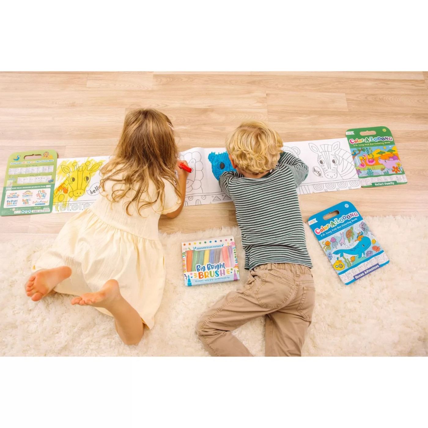 Ooly Color-A-Looong: Fold Out Boyama Kitabı - Safari Family - 810104681858 Ooly Color-A-Looong: Fold Out Boyama Kitabı - Safari Family - 118-310 - 810104681858