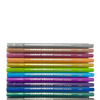 Ooly - Color Sheen Keçeli Kalem 12’Li Metalik Renkler