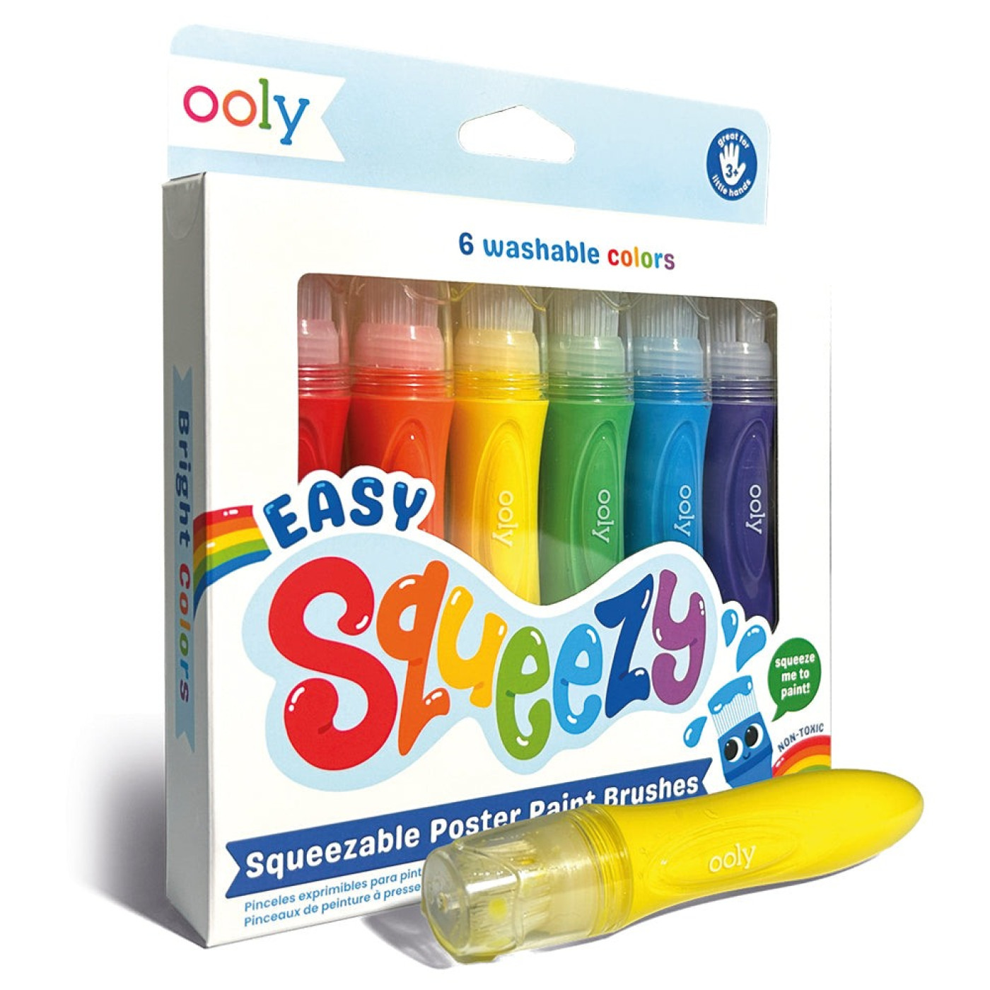 Ooly Easy Squeezy 6'lı Sıkılabilir Fırça Uçlu Boya - 810104684316 Ooly Easy Squeezy 6'lı Sıkılabilir Fırça Uçlu Boya - ST00993 - 810104684316