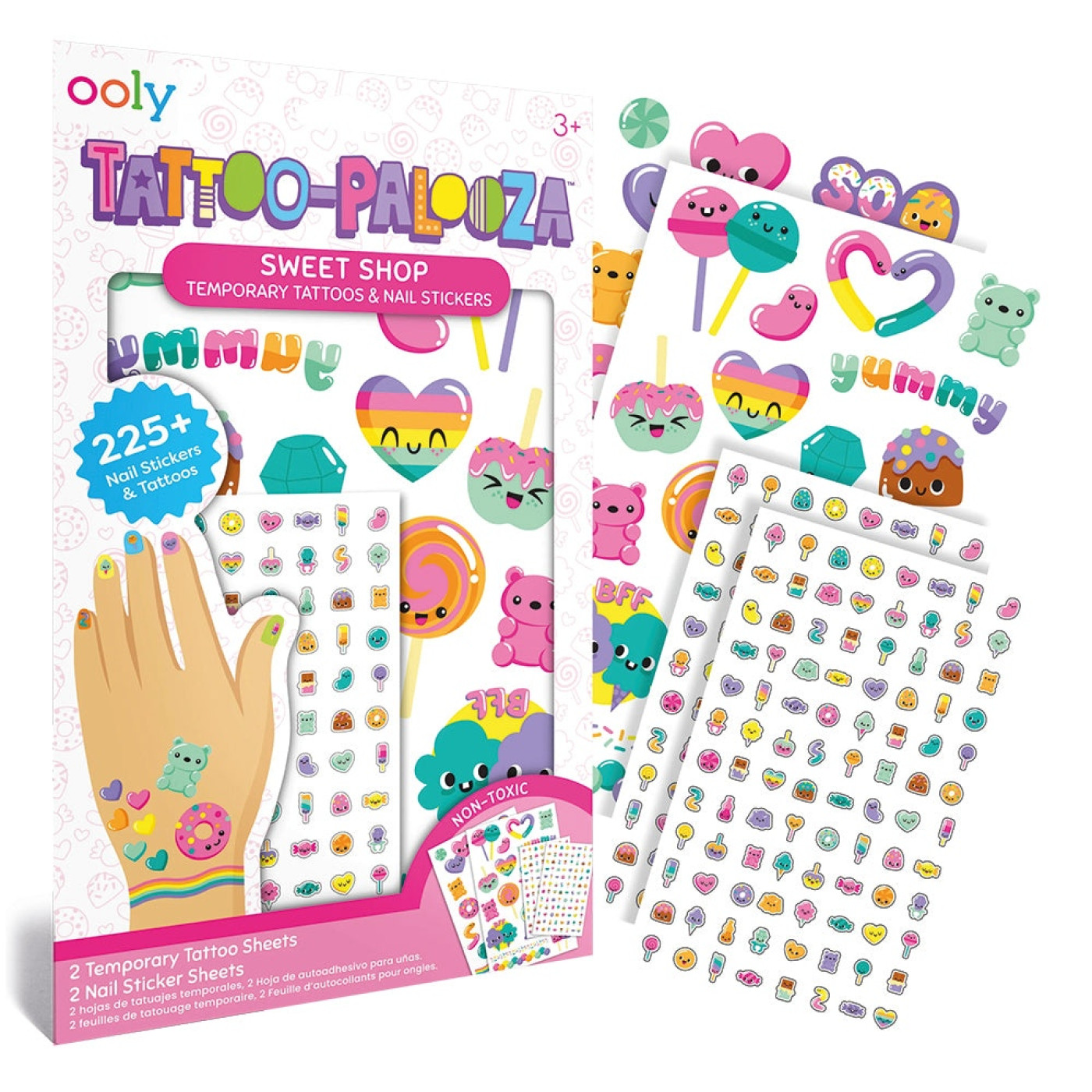 Ooly Tattoo Palooza Geçiçi Dövme & Tırnak Sticker Seti - Sweet Shop - 810104683852 Ooly Tattoo Palooza Geçiçi Dövme & Tırnak Sticker Seti - Sweet Shop - 176-028 - 810104683852