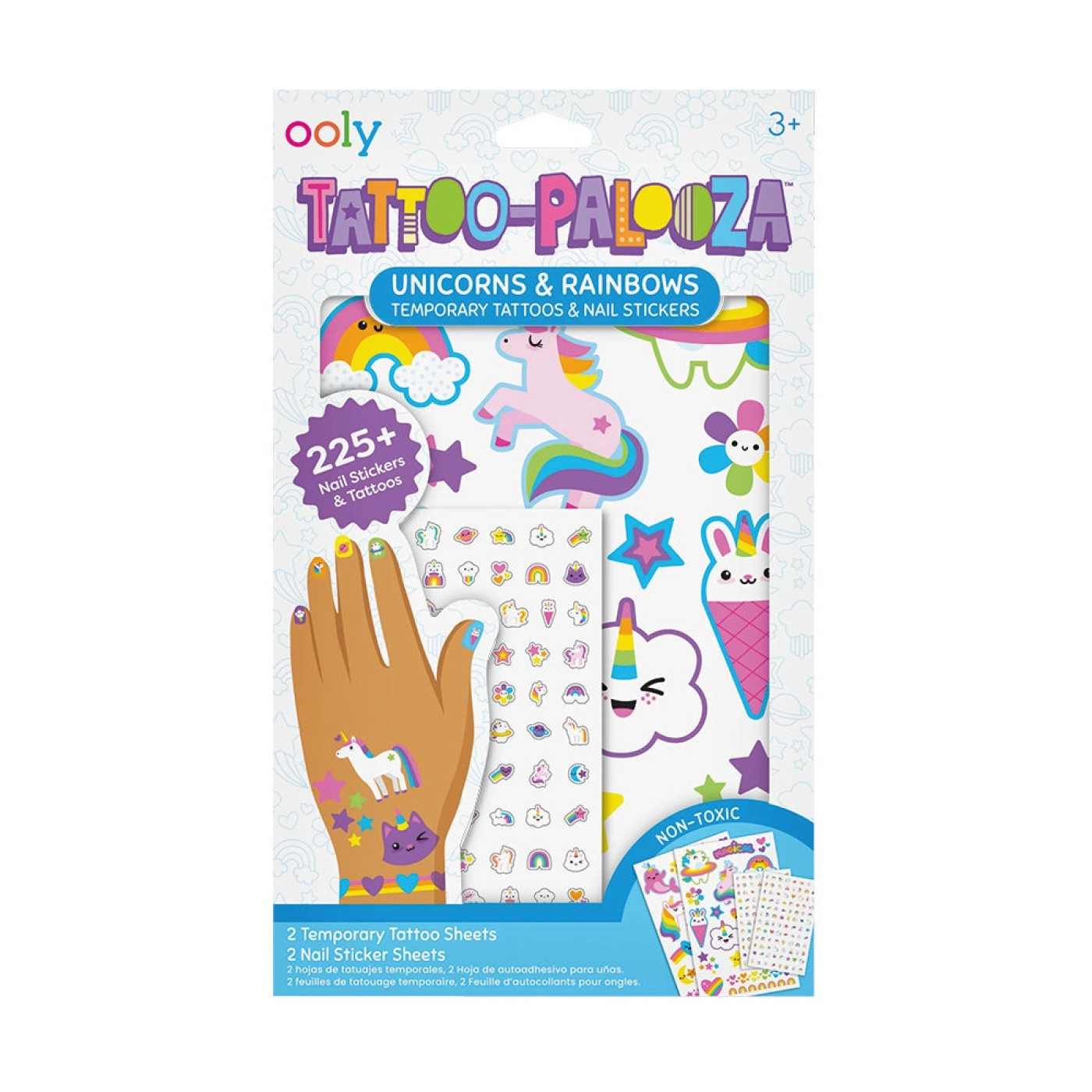Ooly Tattoo Palooza Geçiçi Dövme & Tırnak Sticker Seti - Unicorns & Rainbows - 810104683845 Ooly Tattoo Palooza Geçiçi Dövme & Tırnak Sticker Seti - Unicorns & Rainbows - 176-027 - 810104683845
