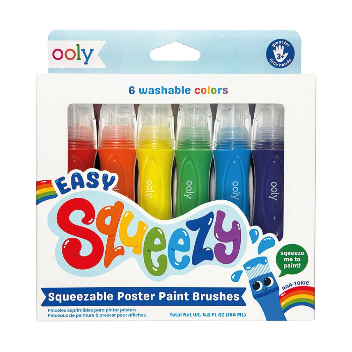 Ooly Easy Squeezy 6'lı Sıkılabilir Fırça Uçlu Boya - 810104684316 Ooly Easy Squeezy 6'lı Sıkılabilir Fırça Uçlu Boya - ST00993 - 810104684316