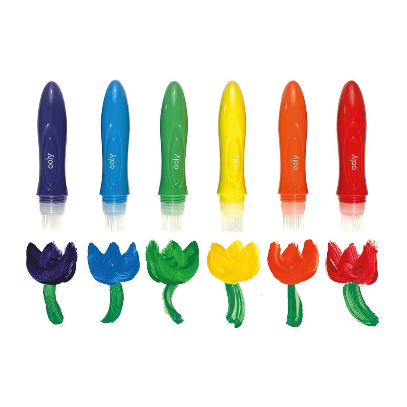Ooly Easy Squeezy 6'lı Sıkılabilir Fırça Uçlu Boya - 810104684316 Ooly Easy Squeezy 6'lı Sıkılabilir Fırça Uçlu Boya - ST00993 - 810104684316