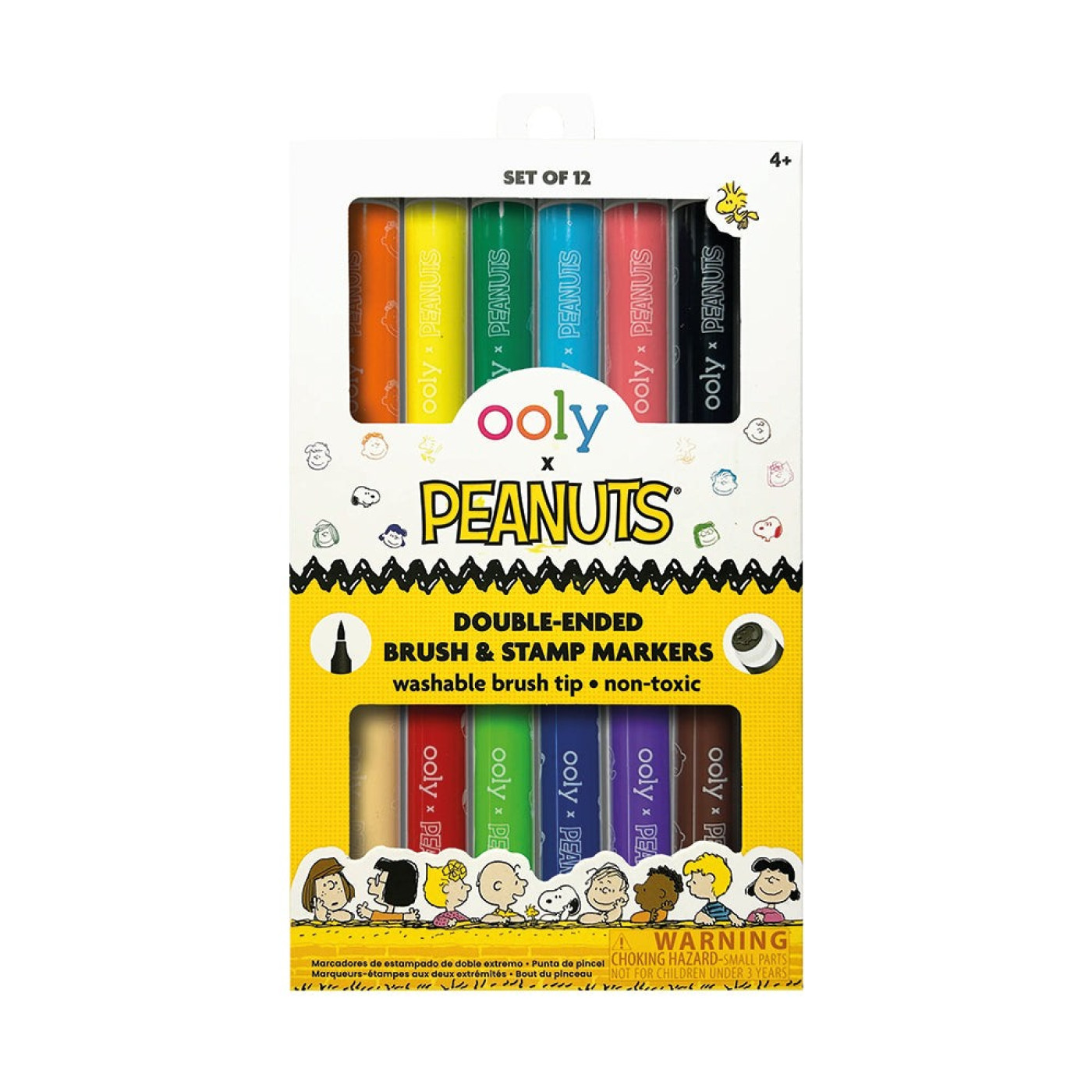 Ooly x Peanuts 12'li Çift Uçlu Fırça & Damga Keçeli Kalem - 810104684972 Ooly x Peanuts 12'li Çift Uçlu Fırça & Damga Keçeli Kalem - ST00995 - 810104684972