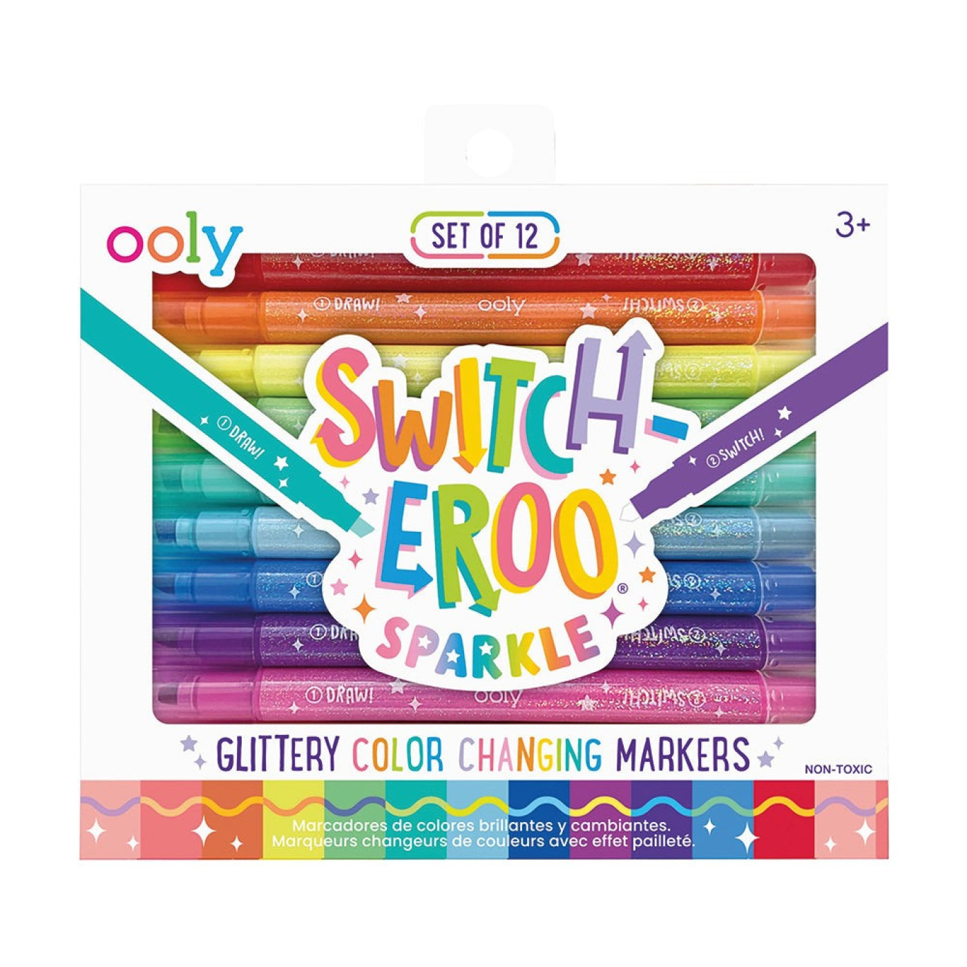 Ooly Switch-eroo Glitter Sparkle Renk Değiştiren 12’li Keçeli Kalem - 810104684309 Ooly Switch-eroo Glitter Sparkle Renk Değiştiren 12’li Keçeli Kalem - ST00994 - 810104684309
