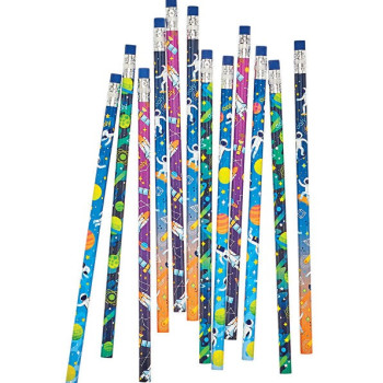 Ooly - 12Li Silgili Kurşun Kalem - Astronaut