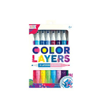 Ooly - Color Layers Çift Uçlu 8’Li Keçeli Kalem Ooly - Color Layers Çift Uçlu 8’Li Keçeli Kalem