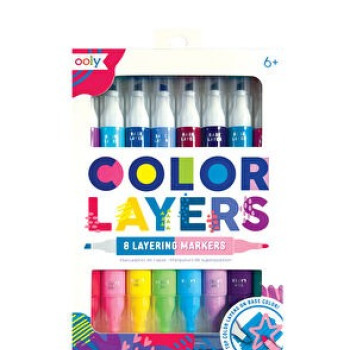 Ooly - Color Layers Çift Uçlu 8’Li Keçeli Kalem