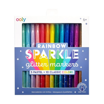 Ooly Rainbow Sparkle Simi 15’li Keçeli Kalem