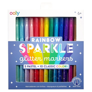 Ooly Rainbow Sparkle Simi 15’li Keçeli Kalem