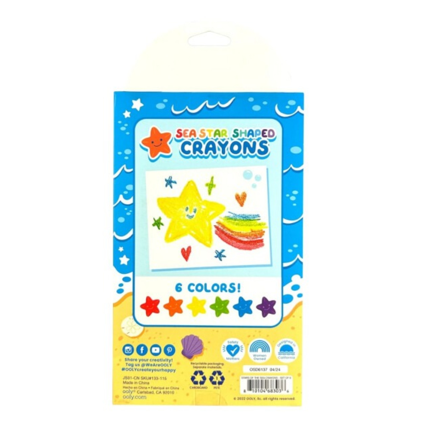 Ooly - Stars Of The Sea 6’Lı Mum Boya - 133-115 - 810104683036