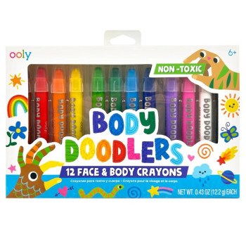 Ooly Body Doodlers 12’li Yüz ve Vücut Boyası