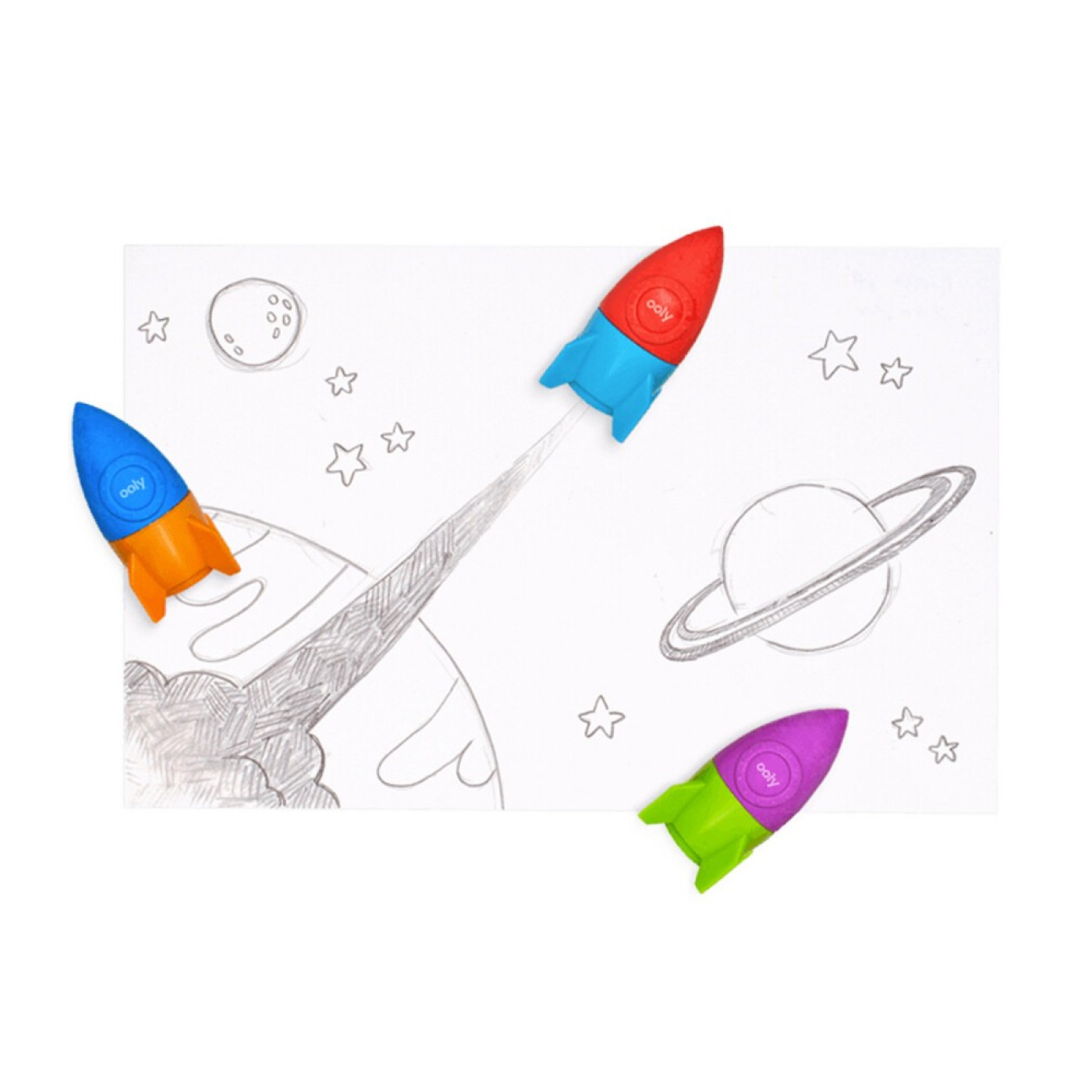 Ooly Blast Off Silgi & Kalemtıraş - Mor - 810078035848 - 810078035848